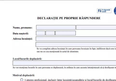 MODEL declarație pe propria răspundere pentru ieșirea din casă. De unde trebuie să descarci noul model de declarație pe propria răspundere. Au apărut tentativele de înșelăciune