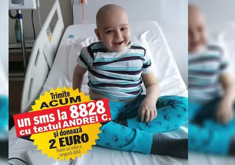 În Turcia, Andrei a fost supus transplantului cu celule stem. Copilașul de 6 ani, care suferă de leucemie, mai are nevoie de 40.000 de dolari pentru plata intervenției