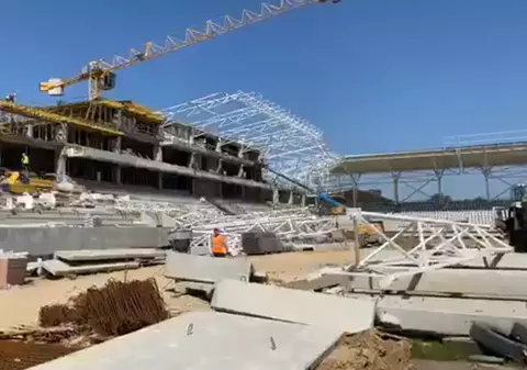 Ministrul sportului, Ionuţ Stroe, pariu privind stadionul Rapid. Ce artificiu au găsit constructorii pentru arena Arcul de Triumf