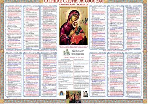 Calendar ortodox 2020 - sărbători religioase din fiecare lună, zile de post și dezlegare la pește