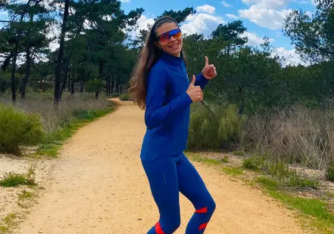 Atleta Claudia Bobocea se pregătește în Portugalia: ”Sunt o norocoasă. Pot să mă antrenez în aer liber”