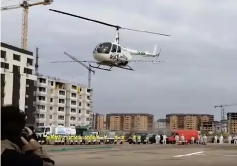 Metodă de dezinfectare într-un sector din Bucureşti: un elicopter pulverizează apă oxigenată. Ce bulevarde sunt vizate