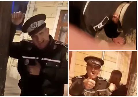 Poliţist local din Galaţi, filmat în timp ce era atât de beat, încât abia se ținea pe picioare. Şeful instituţiei: "Va fi destituit"