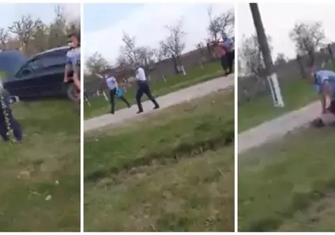 VIDEO| Polițiști din Timișoara amenințați după ce au tras cu pistolul. „Mă duc să iau toporul să vă dau în cap”
