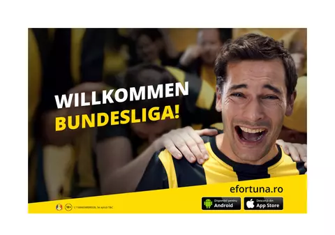 (Publicitate) Willkommen Bundesliga! Campionatul din Germania revine în forță la Fortuna cu sute de pariuri și cele mai noi informații și statistici.#BucurațiVăDeSport