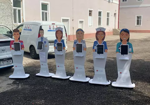 Şase asistenţi medicali virtuali la SCJ Mureș. Medicii pot comunica de la distanţă cu pacienţii cu COVID-19