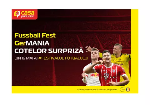 (Publicitate) Ce câștig! Cotele pe Bundesliga fac spumă ca berea la prima etapă! Start în Germania, pe 16 mai