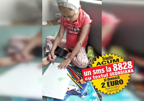În Turcia, Georgiana va fi iar operată la cap, dar din cauza unor infecții. Copila suferă de cancer și are nevoie  100.000 de euro pentru transplantul salvator cu celule stem