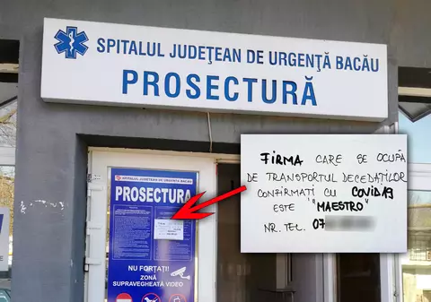 Spitalul Județean Bacău a dat exclusivitate unei firme de pompe funebre pe înmormântările COVID-19. Rudele decedaților, puse să plătească costumele de protecție ale angajaților