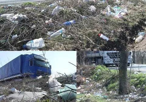 Frontiera de la Nădlac, sufocată de sute de metri cubi de gunoaie. Ce au lăsat în urmă călătorii de la deblocarea granițelor