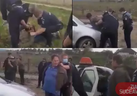 VIDEO | Un bărbat din Suceava, amenințat cu pistolul de proprietarul unui magazin pentru că nu și-a plătit datoria. Pistolarul, în custodia poliției