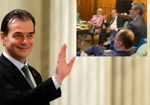 EXCLUSIV | Ludovic Orban, despre fotografia controversată: „Era ziua mea, au venit câțiva colegi să-mi facă o surpriză și i-am servit, cum e normal, cu un pahar de ceva”