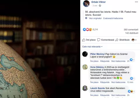 Viktor Orban a postat pe Facebook harta Ungariei mari, care înglobează Transilvania
