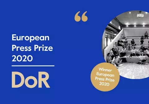 Redacția DoR a câștigat premiul pentru Inovație la European Press Prize, Pulitzerul Europei