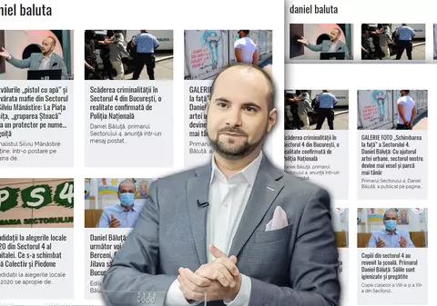 Site-ul lui Silviu Mănăstire apără clanurile din sectorul 4 și scrie articole cu titlul: “Daniel Băluță: Cu ajutorul artei urbane, sectorul nostru devine mai vesel și parcă mai tânăr”