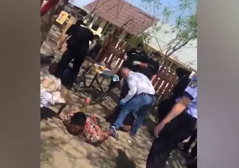 Cum explică IPJ Giurgiu că șeful Poliției din Bolintin, care a bătut un om încătușat, e încă în funcție, deși acum două luni a fost anunțată demiterea sa