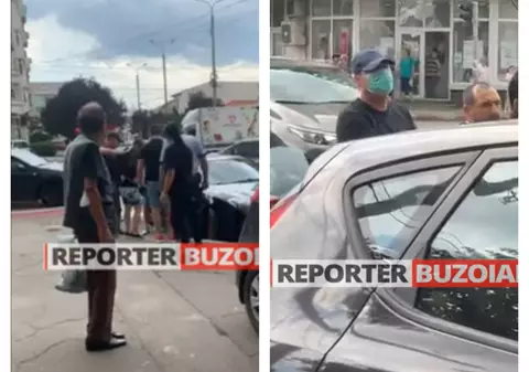 VIDEO |  Bătaie ca-n filme în Buzău. Mai mulţi poliţişti îmbrăcați în civil au imobilizat mai mulți suspecți de furturi