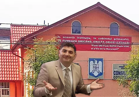 PNL îl ia de la PSD pe primarul condamnat la 3 ani și care a pus pe clădirea primăriei un banner: “F*ck UE, f*ck NATO”!
