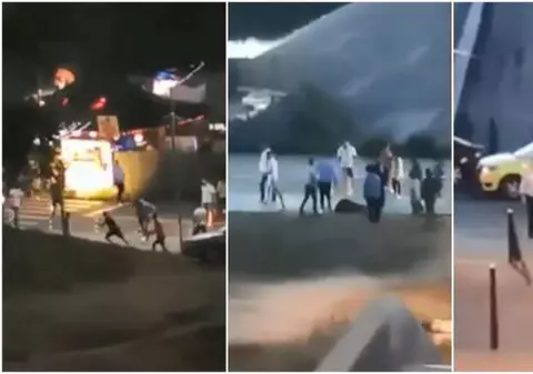 Bătaie cu bâte în fața unui club din Iași