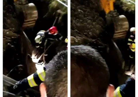 VIDEO  |  Un bărbat din Cluj a murit, după ce a fost prins sub un mal de pământ. ISU: „Am săpat și cu mâinile goale”