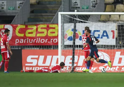 Dinamo, eşec cu Chindia Târgovişte la revenirea lui Cosmin Contra ca antrenor al "câinilor"