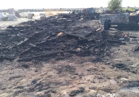 O terasă din Constanța s-a făcut scrum după un incendiu. Nimeni nu a fost rănit