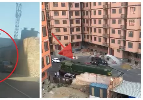 Construcția haotică a ajuns la un alt nivel în Rusia: trenul trece prin curtea cartierelor noi. Locuitorii fac haz de necaz: “Măcar avem gară la scară”