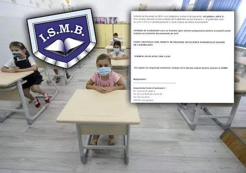 E-mailul care dovedește că Inspectoratul Școlar interzice școlilor să ia decizia de deschidere. Școlile care vor “verde” sau “roșu” fac hibrid!