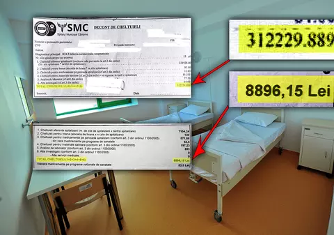 Costurile COVID-19: Spitalele românești decontează de la 80 euro pe zi la 5.000 de euro pe zi de pacient pentru bolnavi cu aceeași formă ușoară de virus