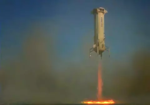 Racheta de turism spațial dezvoltată de compania spațială creată de Jeff Bezos, un nou zbor-test reuşit