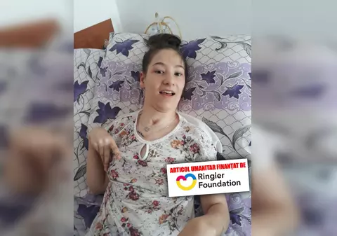 Cristina a rămas paralizată și nu vorbește după o operație pe cord. Fata are nevoie de 5.000 de euro pentru o injecție cu celule stem, singurul tratament care-i poate alina chinul