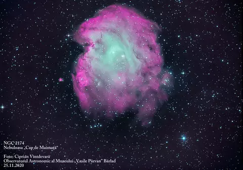 Nebuloasa „Cap de maimuță”, imortalizată de astronomul român Ciprian Vîntdevară. Cât costă echipamentul cu care surprinde imaginile rare