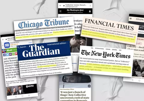 12 mari publicații ale lumii, printre care New York Times, Financial Times, The Guardian și Los Angeles Times, laudă un lucru făcut în România﻿