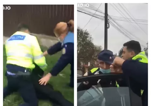VIDEO  | Șofer din Neamț urmărit kilometri întregi de polițiști, după ce a fost văzut lovind cu pumnii o femeie de pe scaunul din dreapta