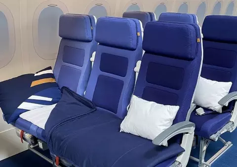 Trei scaune, pentru un singur pasager. Noul serviciu testat de Lufthansa pentru cursele lungi