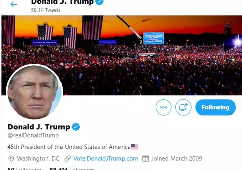 Contul de Twitter al lui Donald Trump ar putea fi suspendat dacă va pierde alegerile