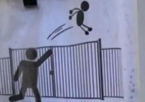 VIDEO | Afiș pentru părinți la o școală din Franța: nu mai aruncați copiii peste gard