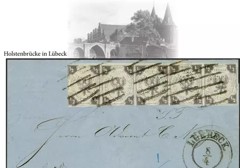 O scrisoare timbrată din secolul al XIX-lea a fost vândută cu 430.000 de euro