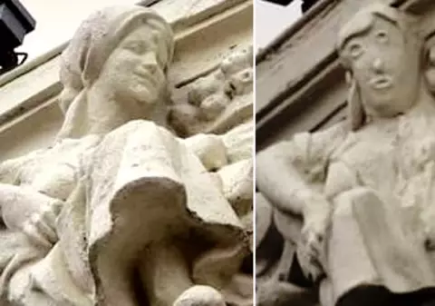 Spania, campioana restaurărilor eșuate. După pictura cu Iisus transformat în maimuță, o sculptură a căpătat chipul lui Donald Trump