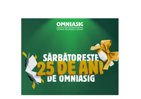 (Publicitate) Sărbătorește 25 de ani de OMNIASIG și câștigă premiile aniversare!