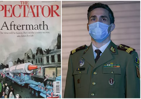 Cam multă paradă de uniforme și declarații pentru un vaccin de a cărui nevoie vitală trebuie să fie convinși milioane de oameni obișnuiți