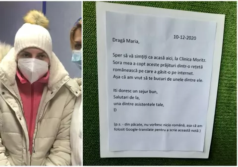 Gest impresionant pentru Măriuca la sosirea în Germania. Fata arsă de criminal, așteptată cu prăjituri și un mesaj în română