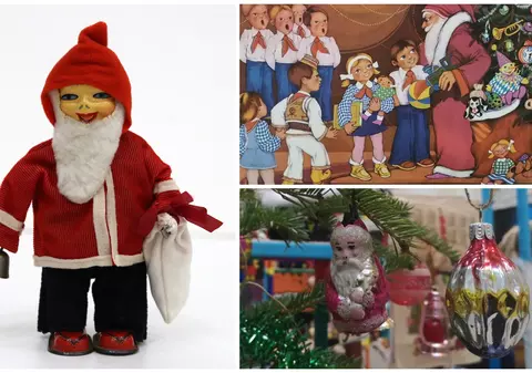 Cum arăta Crăciunul în comunism, cu bețe de artificii, vată și hârtie creponată. Colecționarul cu peste 15.000 de jucării și ornamente de brad