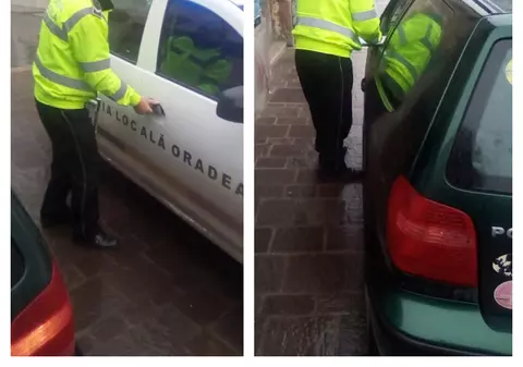 Polițist local din Oradea, fotografiat fără mască de protecție. Agentul, anchetat de superiori