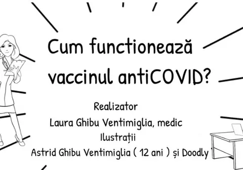 Clipul viral prin care un medic român din Suedia și fiica sa de 12 ani au explicat cum funcționează vaccinul anti-COVID