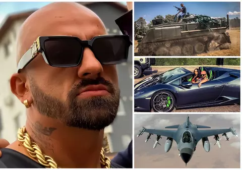 Faraonu de la Madrid, un interlop care se dă în spectacol pe Facebook: „M-am dat cu tancul în pandemie, acum vreau să închiriez un F16”