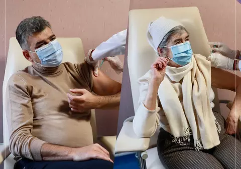 Marcel Ciolacu s-a vaccinat împotriva COVID-19: „M-am imunizat, dar după mama mea”