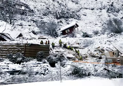 A cincea victimă a fost descoperită în urma alunecării de teren din Norvegia. Cinci persoane sunt dispărute
