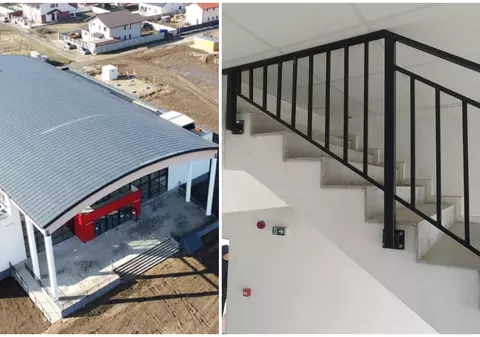 Căminul cultural dintr-o comună din Timiș are scări care se opresc în tavan. Primar: „Suntem de râsul lumii, suntem caricatură”