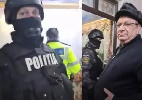 Un fost primar din Vrancea, săltat de mascați după ce a plecat cu un laptop din instituție. Momentul, LIVE pe Facebook